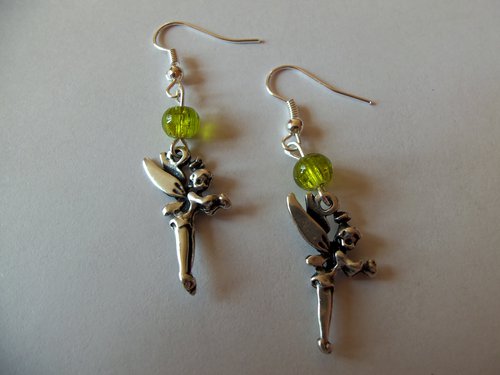 Boucles d'oreilles fees vertes