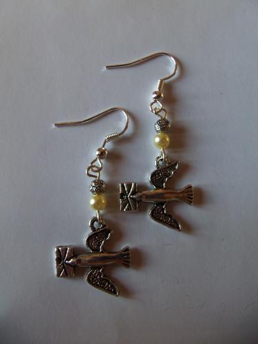 Boucles d'oreilles pigeon voyageur