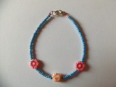 Bracelet Kitty bleu