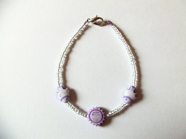 Bracelet Soleil blanc