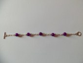 Bracelet chaîne violet