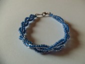 Bracelet tresse bleu